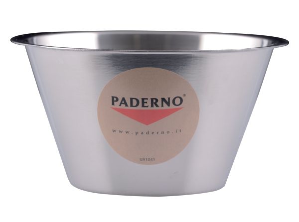 Bacinella conica bassa in acciaio inox