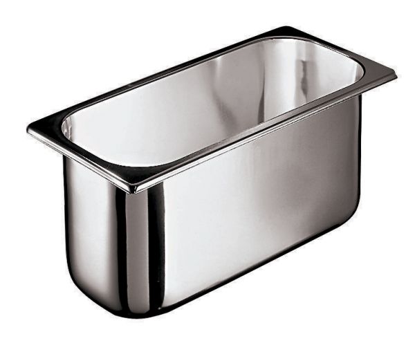 Bacinella per gelato in acciaio inox - Dim. cm. 26x16