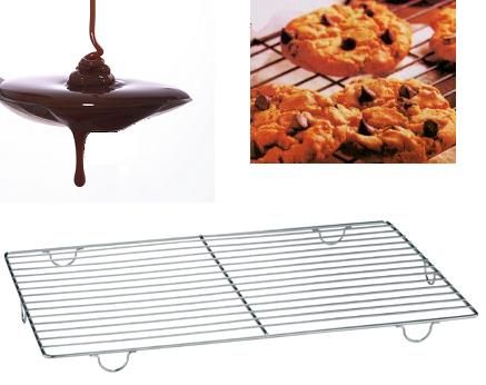 Griglia di colaggio in filo con piedini, inox