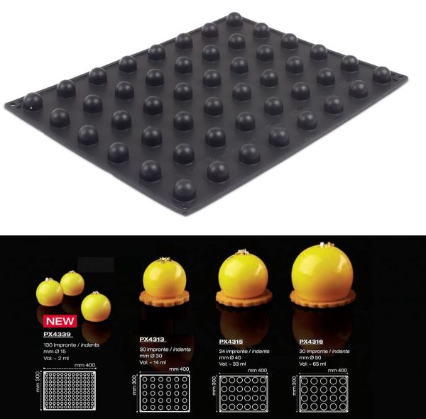 Stampo in silicone Sfere effetto tridimensionale 3D di Pavoni