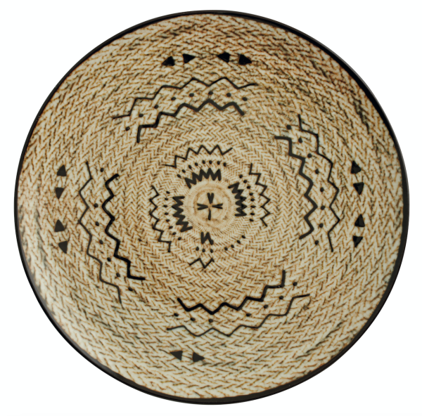 Piatto piano D. 28 cm. in porcellana Tribal Mood D di Arthur Krupp (confezione da 4)