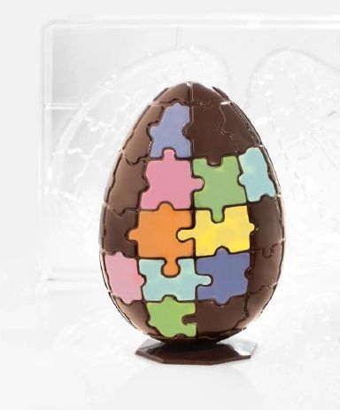 Uovo di Pasqua Puzzle - stampo in policarbonato di Martellato Professional