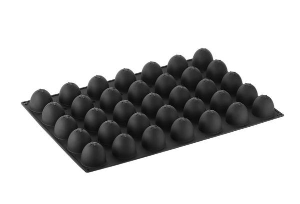Stampo Pavoflex in silicone KUPOLA 600 x 400 mm - 35 impronte Ø 60 x h 58 mm - vol.110 ml