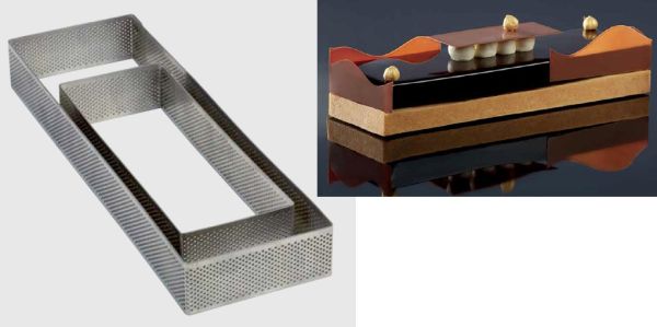 Fascia microforata in acciaio inox Rettangolo di Pavoni