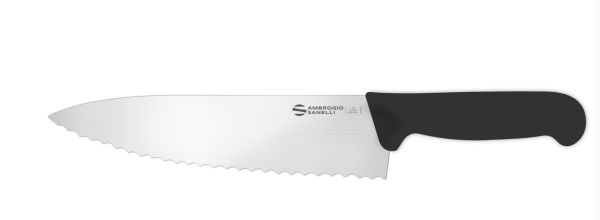 Coltello trinciante cuoco dentellato cm. 24 Linea Supra di Ambrogio Sanelli
