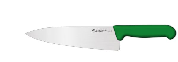 Coltello trinciante cuoco cm. 20 Manico Verde Linea Supra di Ambrogio Sanelli