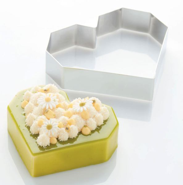 Fascia in acciaio inox Diamond Heart di Martellato Professional