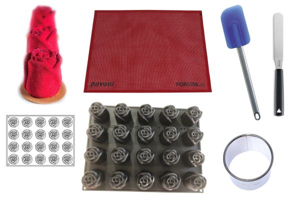 Set pasticceria Rose: monoporzione perfetta