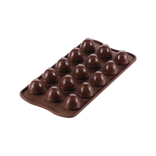 Stampi in silicone 3D Egg Choc di Silikomart Professional.