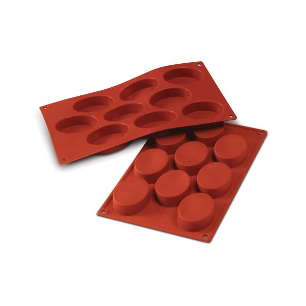 Stampi in silicone Sf018 Medium Ovals di Silikomart Professional.