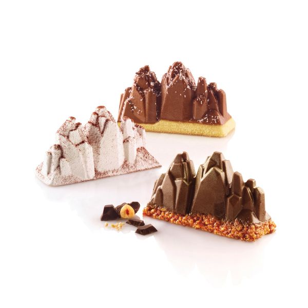 Stampi in silicone Tre Cime 120 di Silikomart Professional