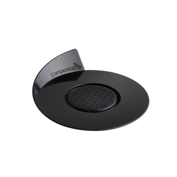 SET 100 VASSOI COMPOSTABILI NERI - TONDO ø86 MM di Silikomart Professional