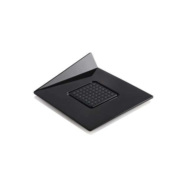 SET 100 VASSOI NERI - QUADRATO 83X83 MM di Silikomart Professional