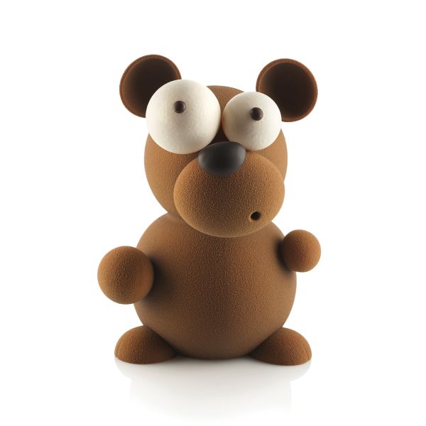 Kit 5 stampi termoformati per cioccolato Teddy di Silikomart Professional