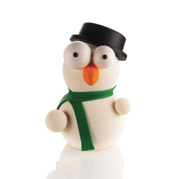 Kit 4 stampi termoformati per cioccolato Mr. snow di Silikomart Professional
