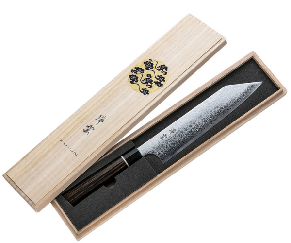 Coltello damasco Kiritsuke Sujihiki Slicer Serie Zuiun di Seki Kanetsugu 