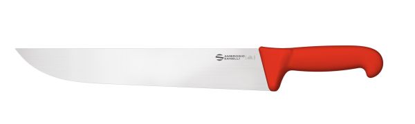 Coltello francese - macello cm. 30 manico rosso Linea Supra di Ambrogio Sanelli 