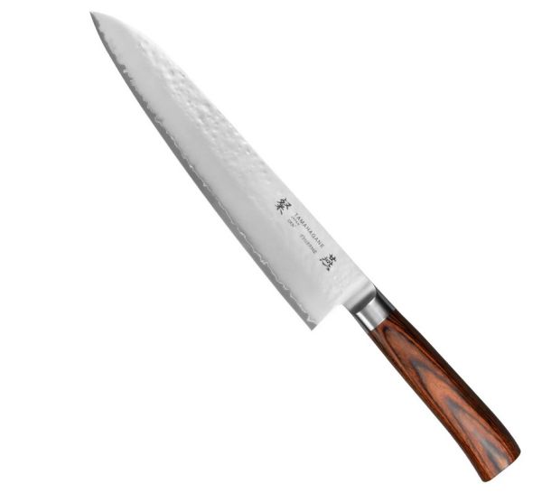 Coltello cucina cm. 24 linea Tsubame Pakkawood di Tamahagane 