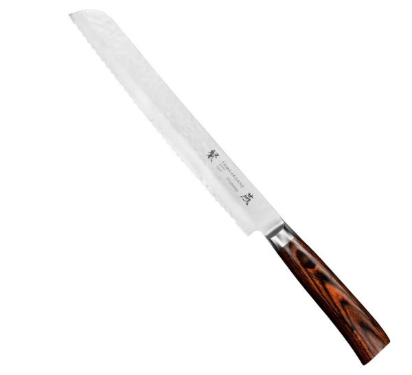Coltello Pane cm. 23 linea Tsubame Pakkawood di Tamahagane 