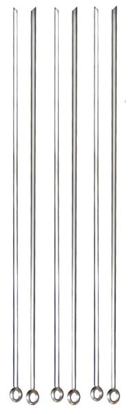 Spiedini 12 pezzi in acciaio inox