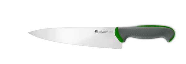 Coltello trinciante cuoco cm. 22 manico verde Linea Tecna di Ambrogio Sanelli