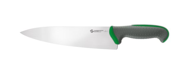 Coltello trinciante cuoco cm. 24 manico verde Linea Tecna di Ambrogio Sanelli