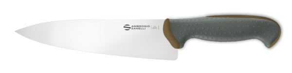 Coltello da cucina cm. 20 manico marrone Linea Tecna di Ambrogio Sanelli