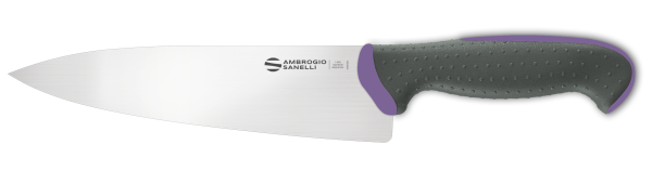 Coltello trinciante cuoco cm. 20 manico viola Linea Tecna di Ambrogio Sanelli