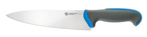 Coltello trinciante cuoco cm. 24 manico blu Linea Tecna di Ambrogio Sanelli