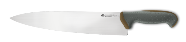 Coltello trinciante cuoco cm. 30 manico marrone Linea Tecna di Ambrogio Sanelli