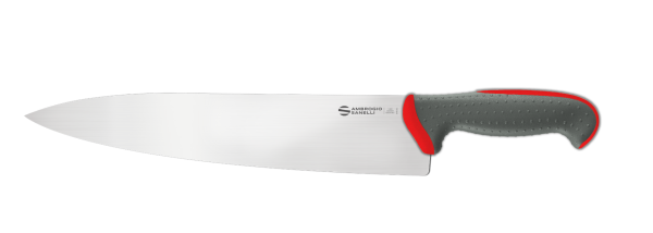 Coltello trinciante cuoco cm. 30 manico rosso Linea Tecna di Ambrogio Sanelli