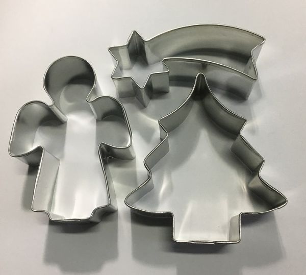 TRIO NATALE: Set 3 tagliapasta ABETE - ANGELO - STELLA COMETE