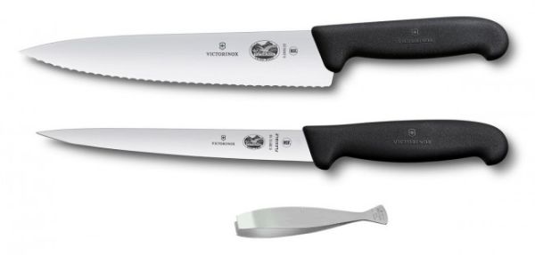 Trio FISH - Set Victorinox per lavorazione pesce con pinzetta