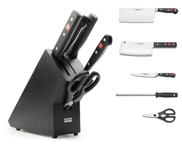 Ceppo Asiatic-Classic completo di coltelli e accessori serie Classic di Wusthof