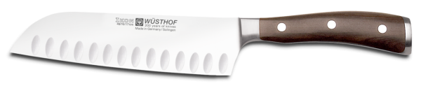 Coltello Santoku con alveole Serie Classic Ikon Wood di Wusthof