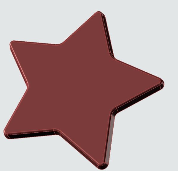 Stampo in policarbonato Stella di Cioccolato